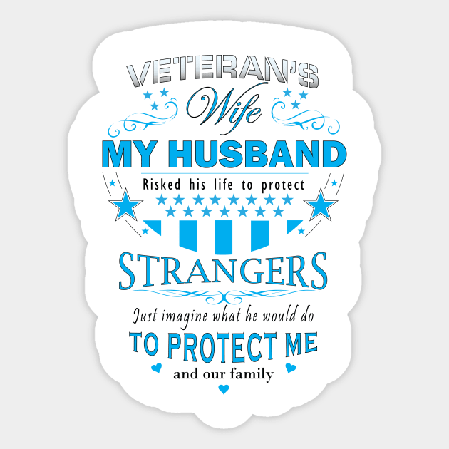 Veteran's Wife Sticker by krisk9k